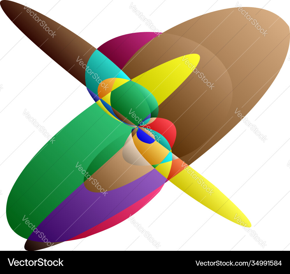 Abstract knot design element random intersecting Abstract knot design element random intersecting vector image