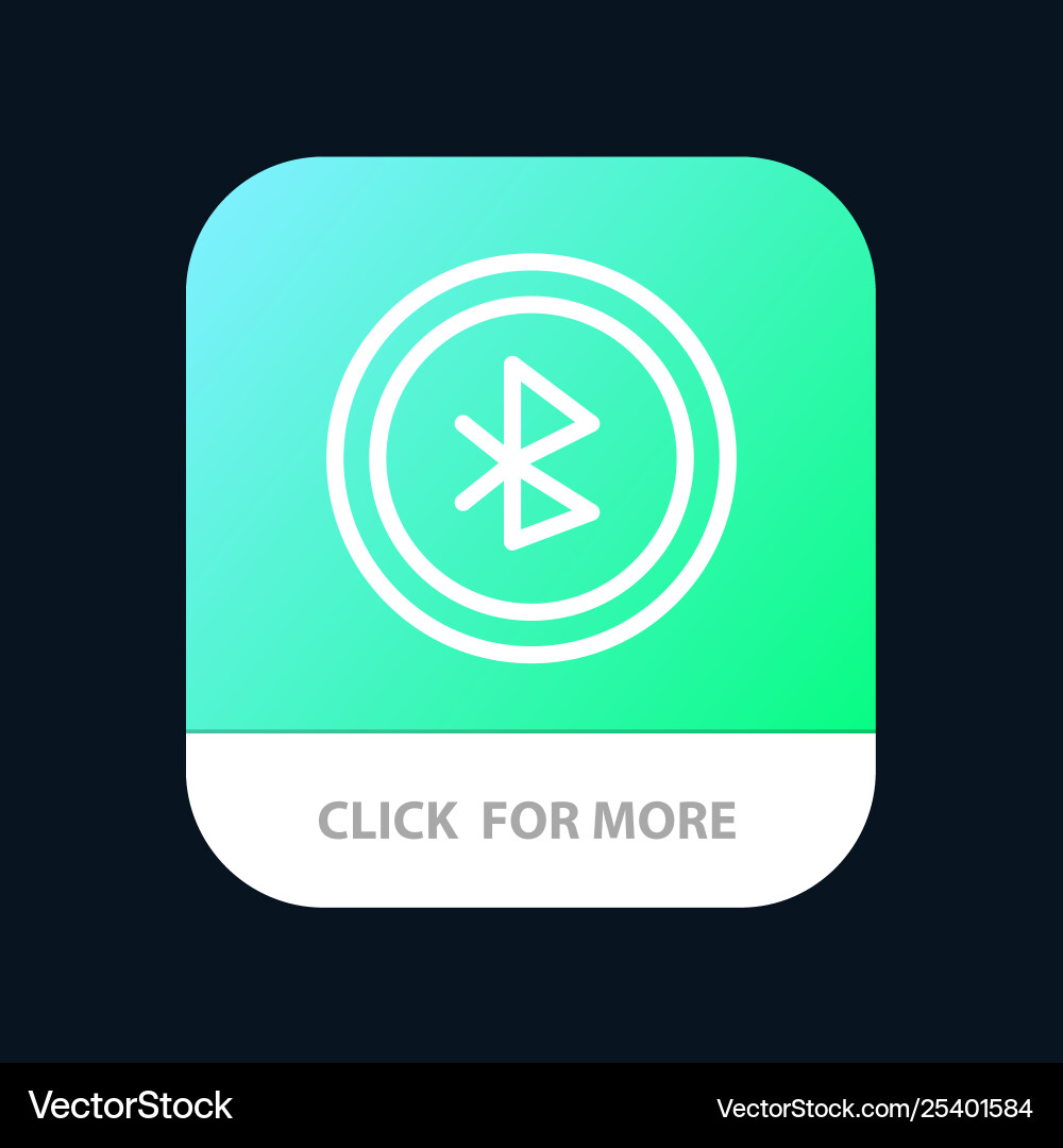 Bluetooth-Benutzeroberfläche mobile App-Taste Bluetooth-Benutzeroberfläche mobile App-Taste vektorbild