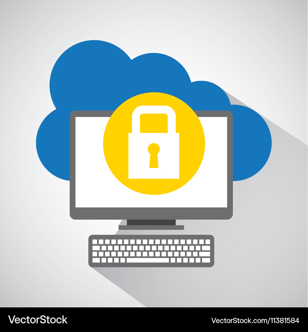 Cloud computing data storage Vector Image