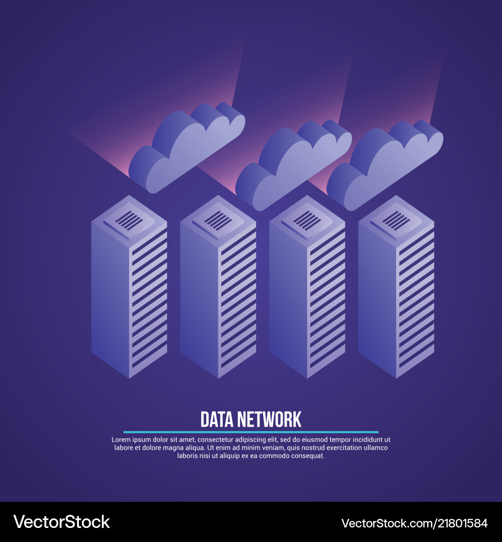 Data network related vector image