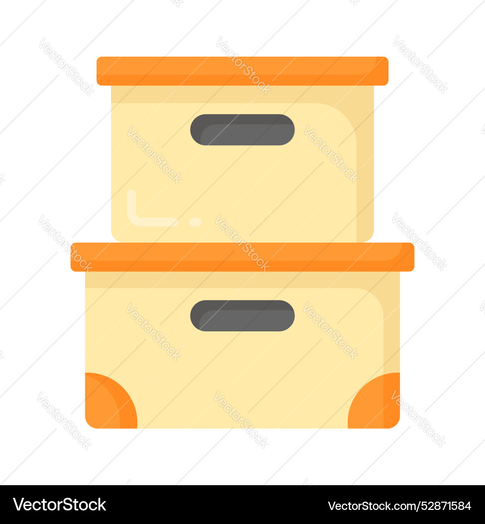 File boxes design ready to use in websites Vector Image