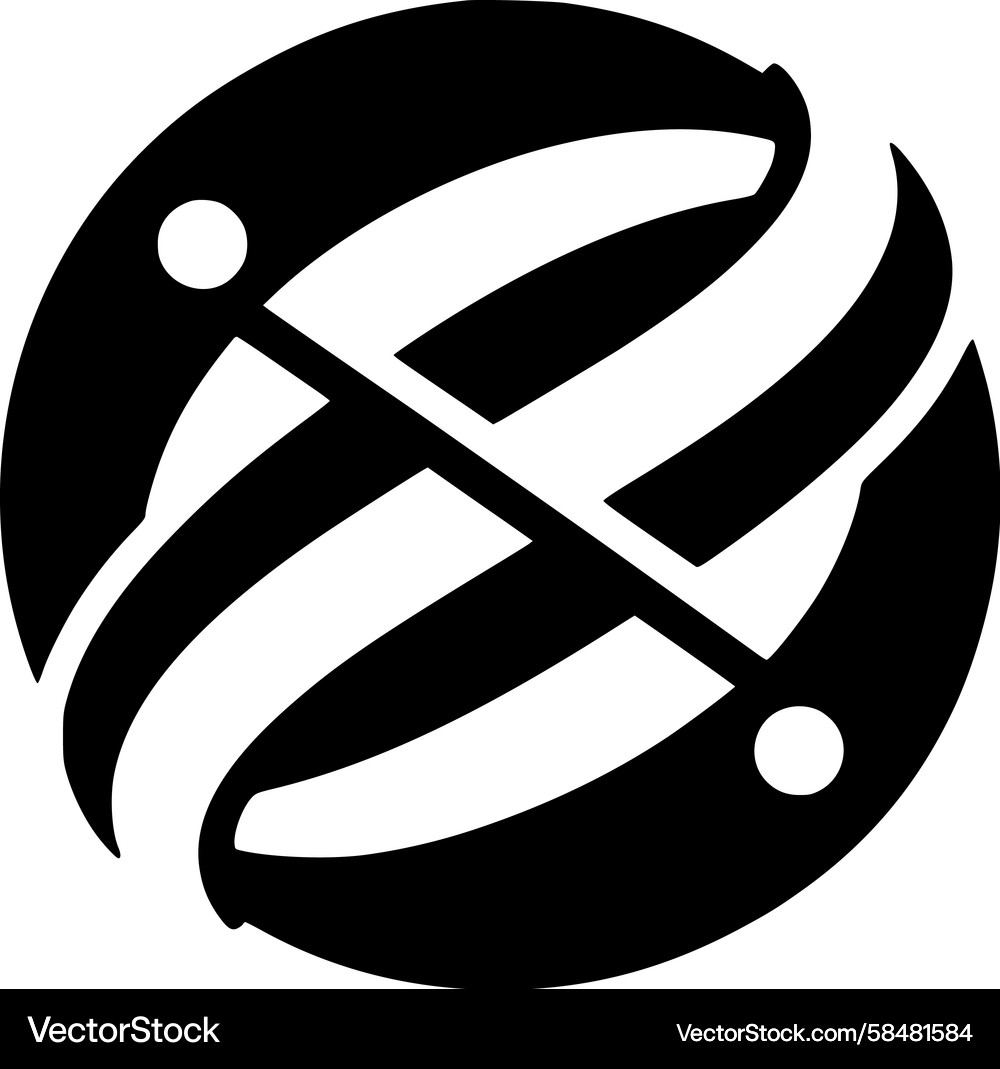 Interlocking Globe Connection Vector Image