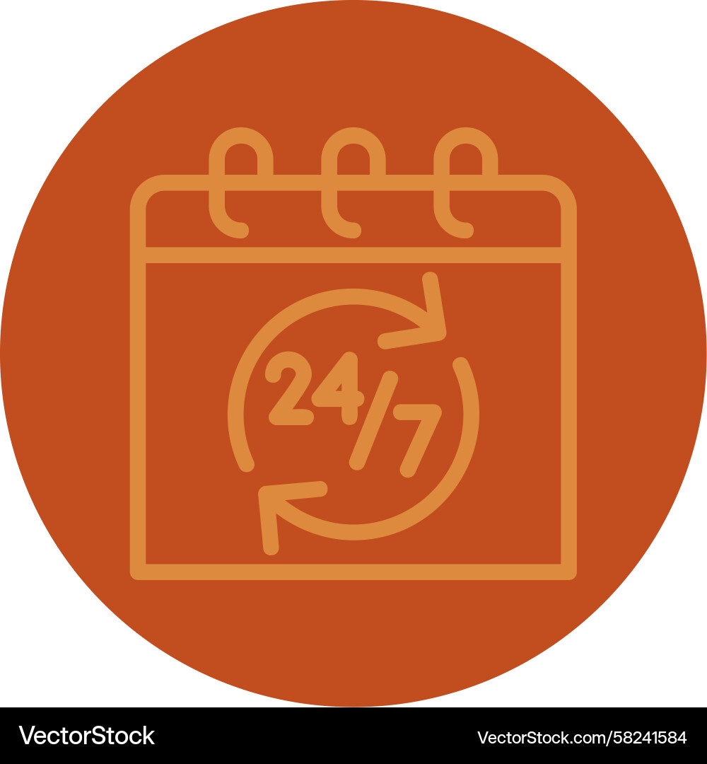 Multi-Color Availability Line Icon Vector Image