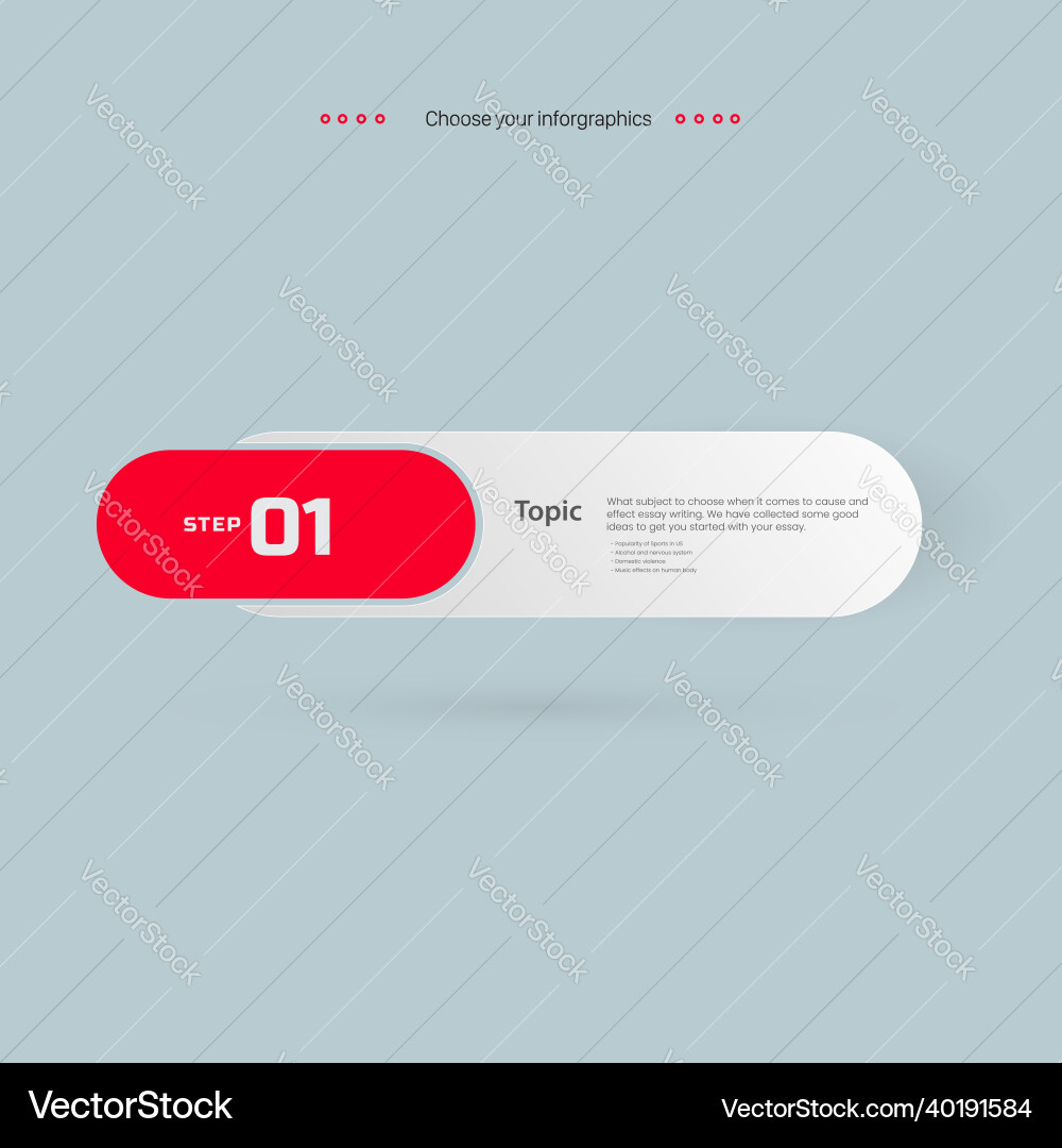 One option chart with red and white color for busi One option chart with red and white color for busi Vector Image