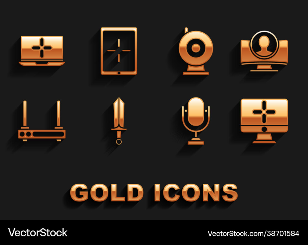 Set sword for game create account screen Set sword for game create account screen vector image
