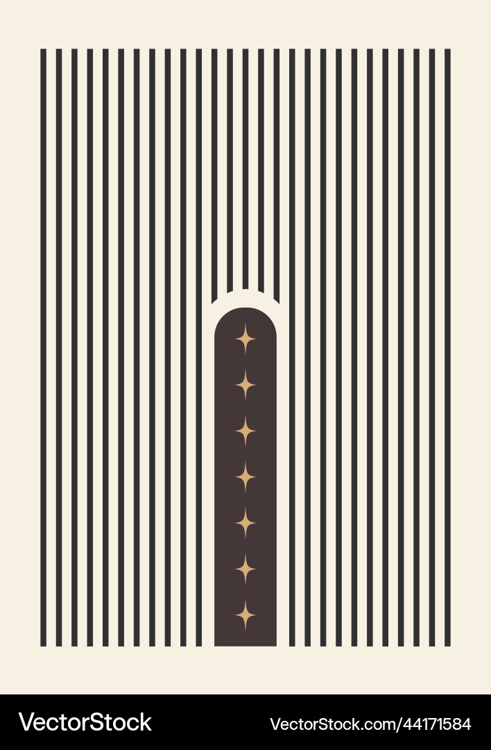 Streifen und Sterne Plakat im minimalistischen Stil Streifen und Sterne Plakat im minimalistischen Stil vektorbild