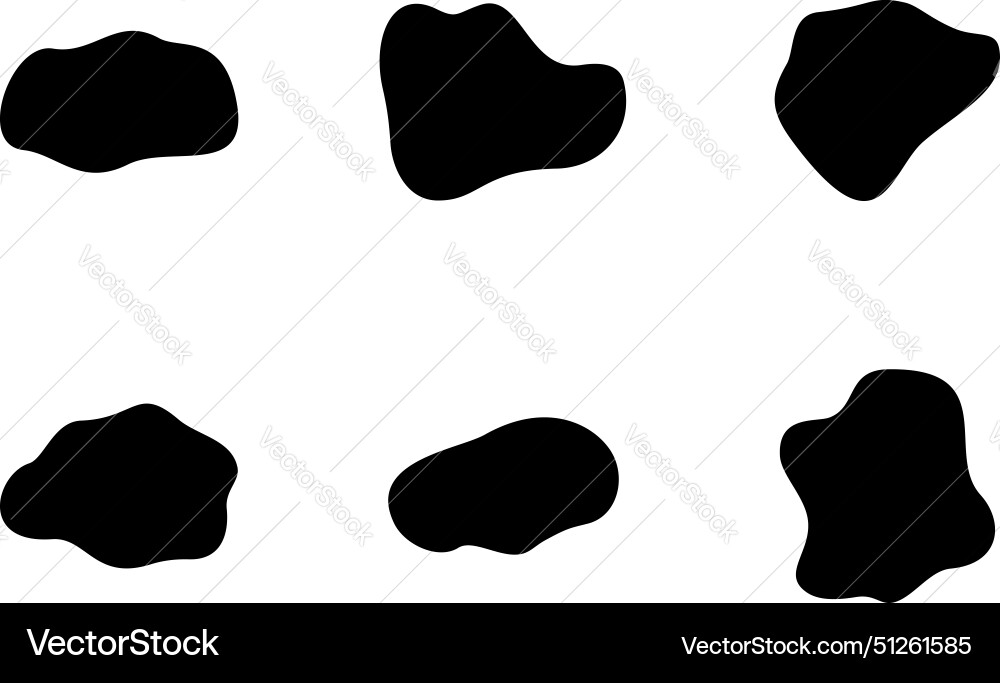 Abstract blobs liquid and fluid shape pictogram Vector Image