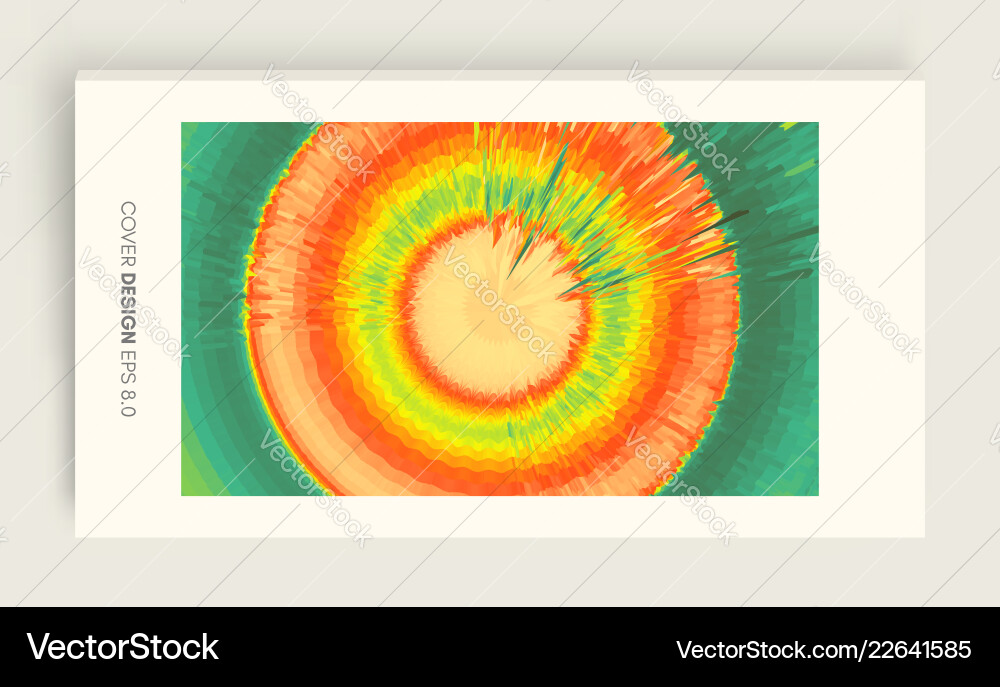 Abstract Circular Burst Background Vector Image