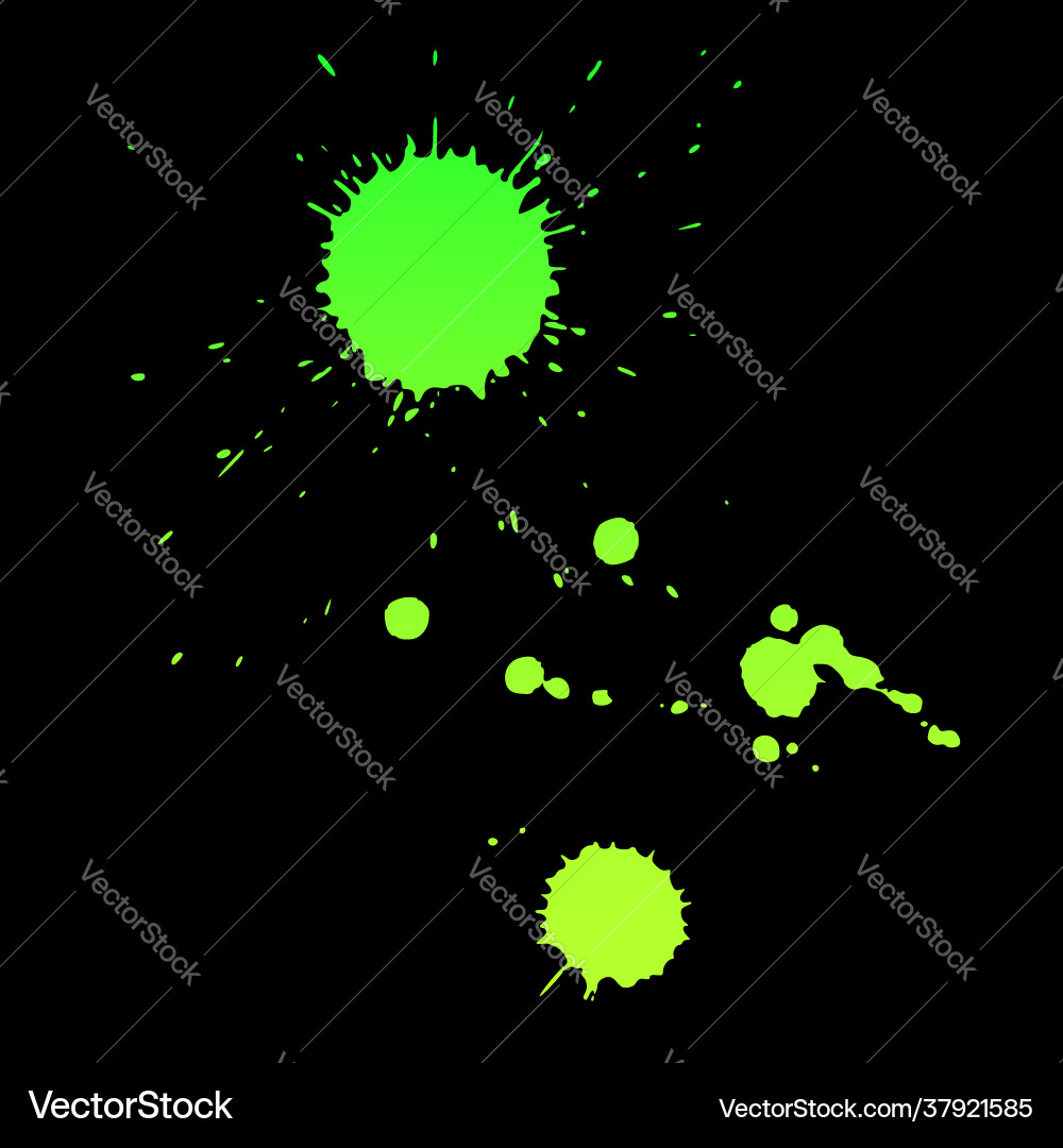 Dynamic Liquid Splatter on Black vector image