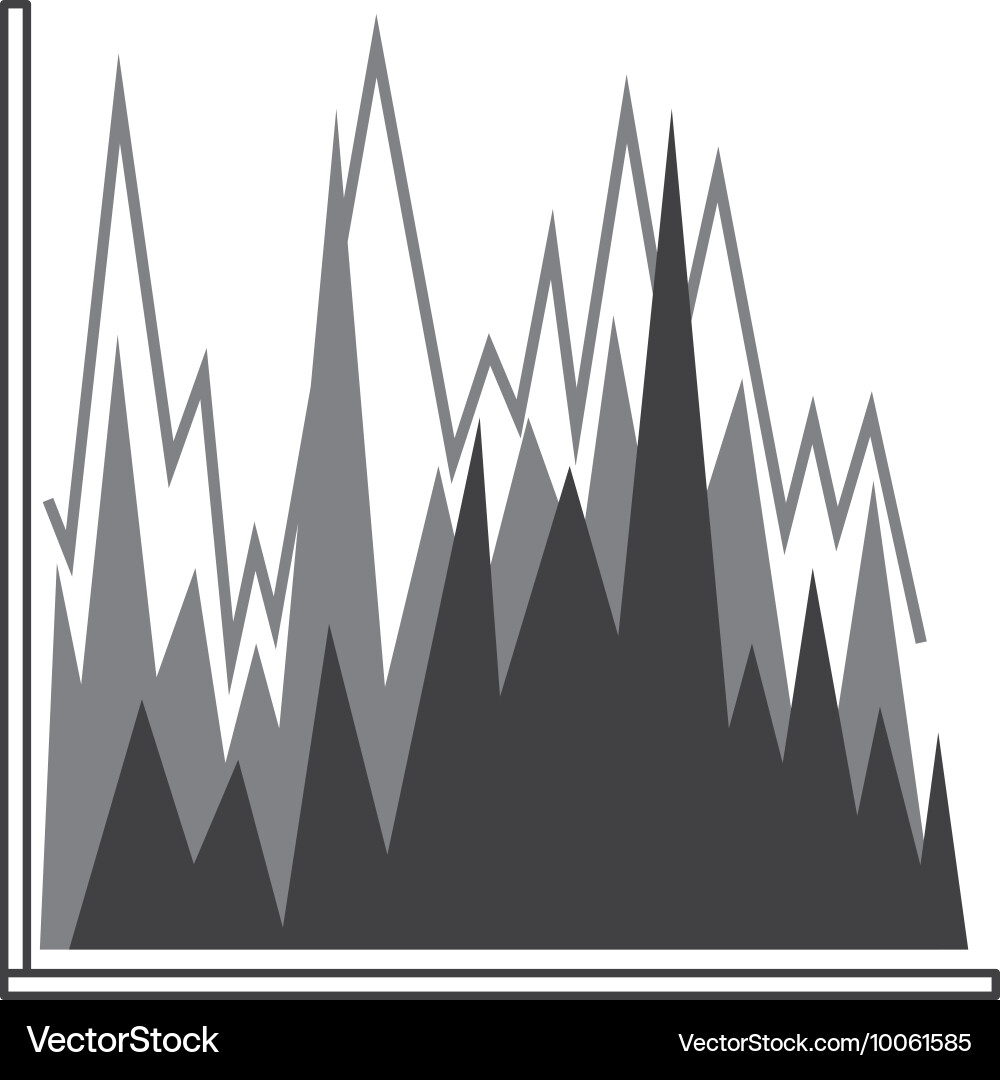 Graph chart icon Vector Image