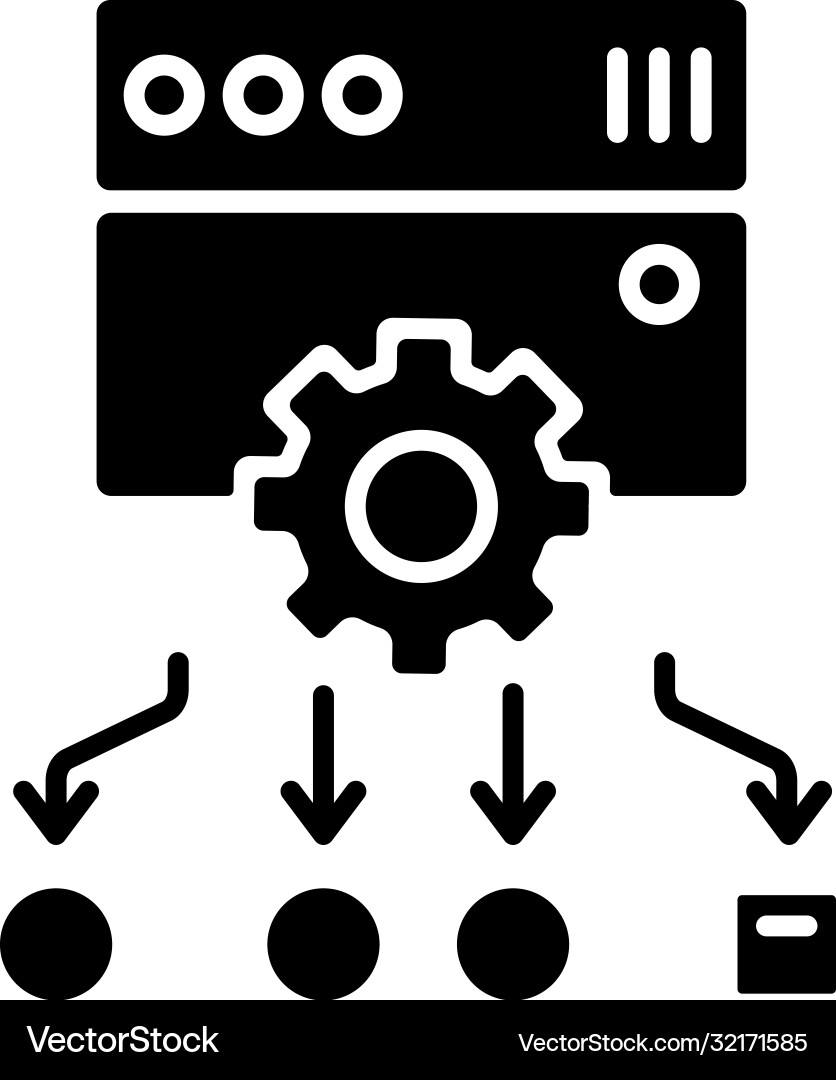 Load Balancing Icon (32171585) – Royalty-Free Vector | VectorStock