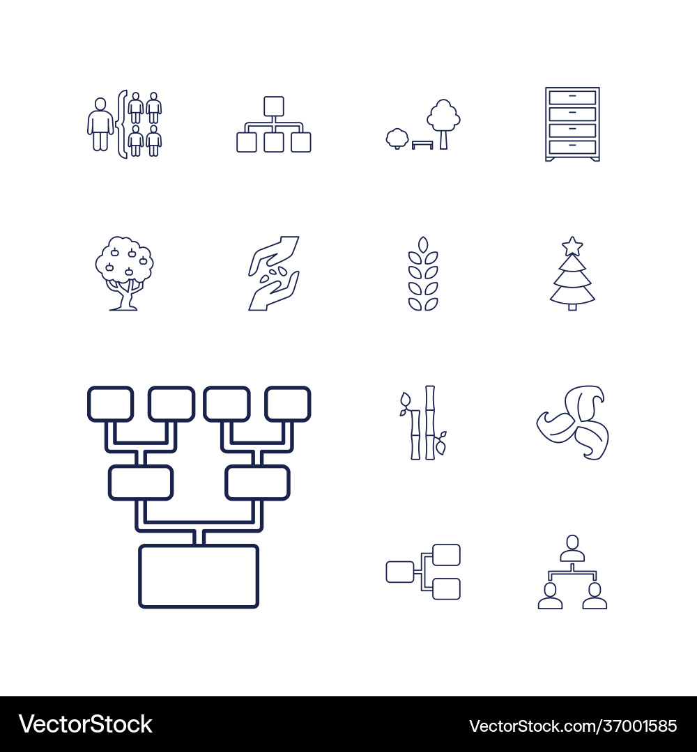 Tree icons Vector Image
