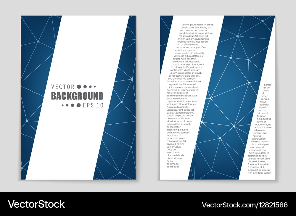 Abstract layout background set for art vector image