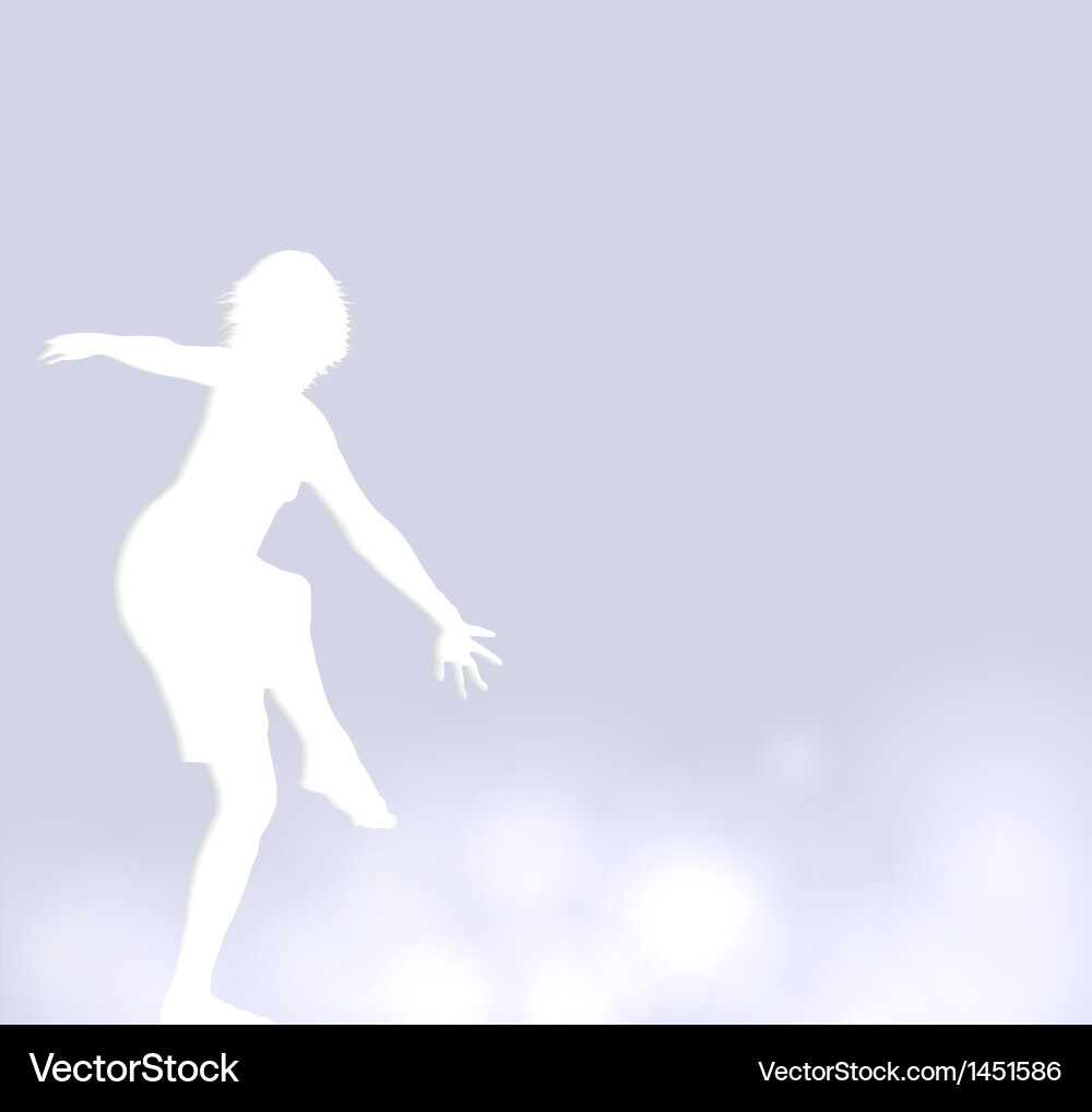 Background with a dancer Vector Image