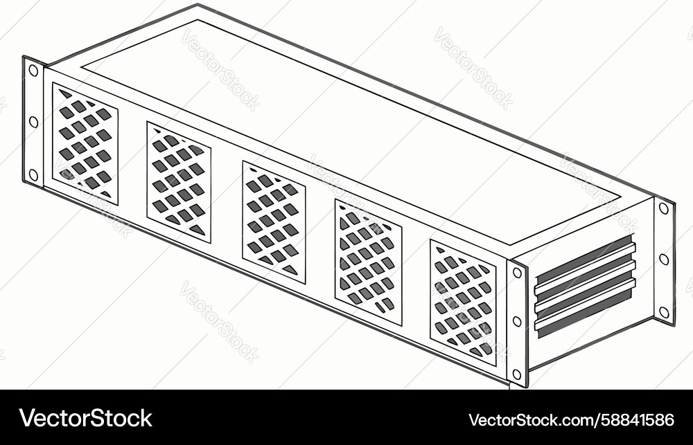 Decorative panel with repeating bar pattern Vector Image