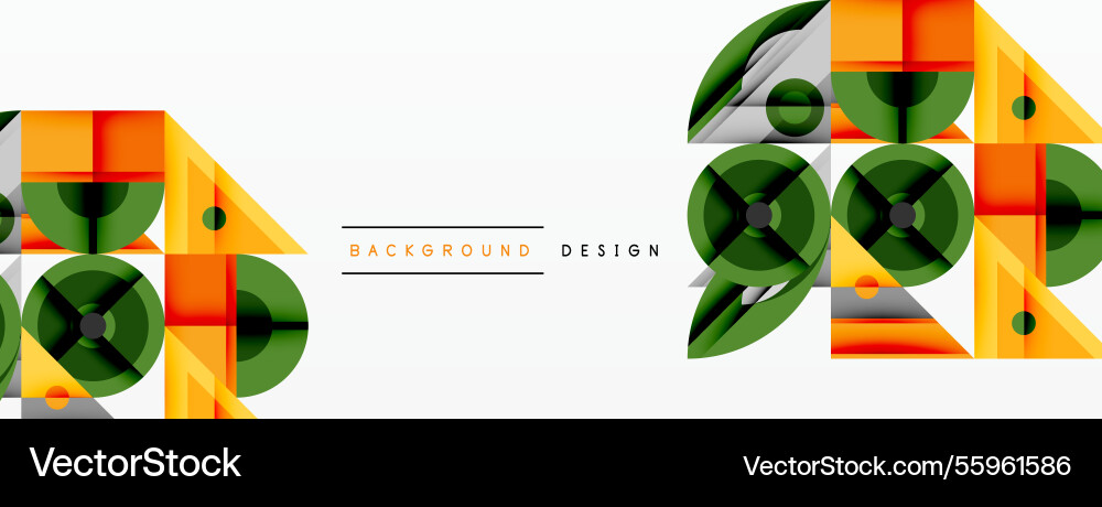 Dynamic geometric composition with sharp angles Vector Image