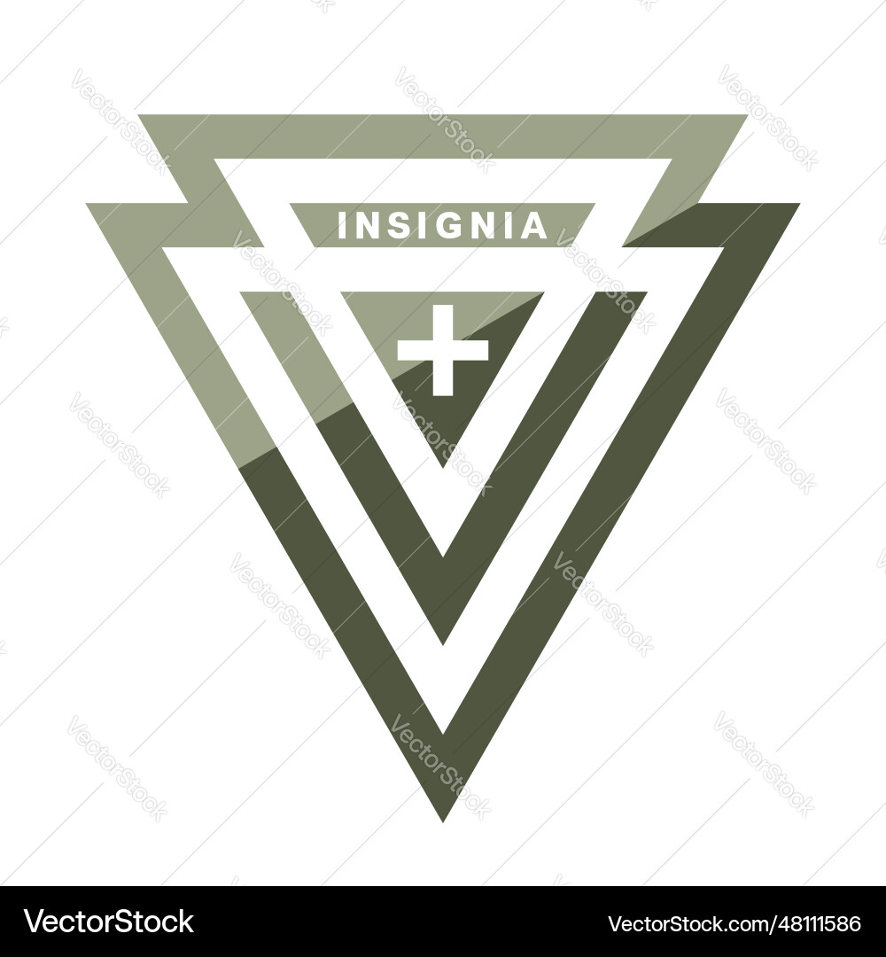 Intersecting triangles logo design element Intersecting triangles logo design element vector image