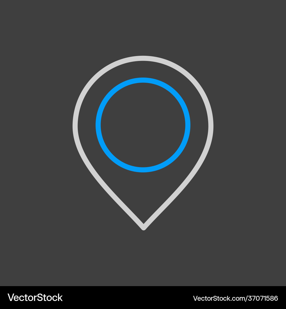 Pin map icon pointer markers vector image