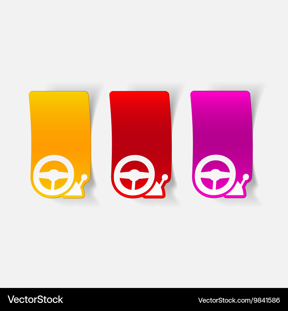 Realistic design element joystick vector image