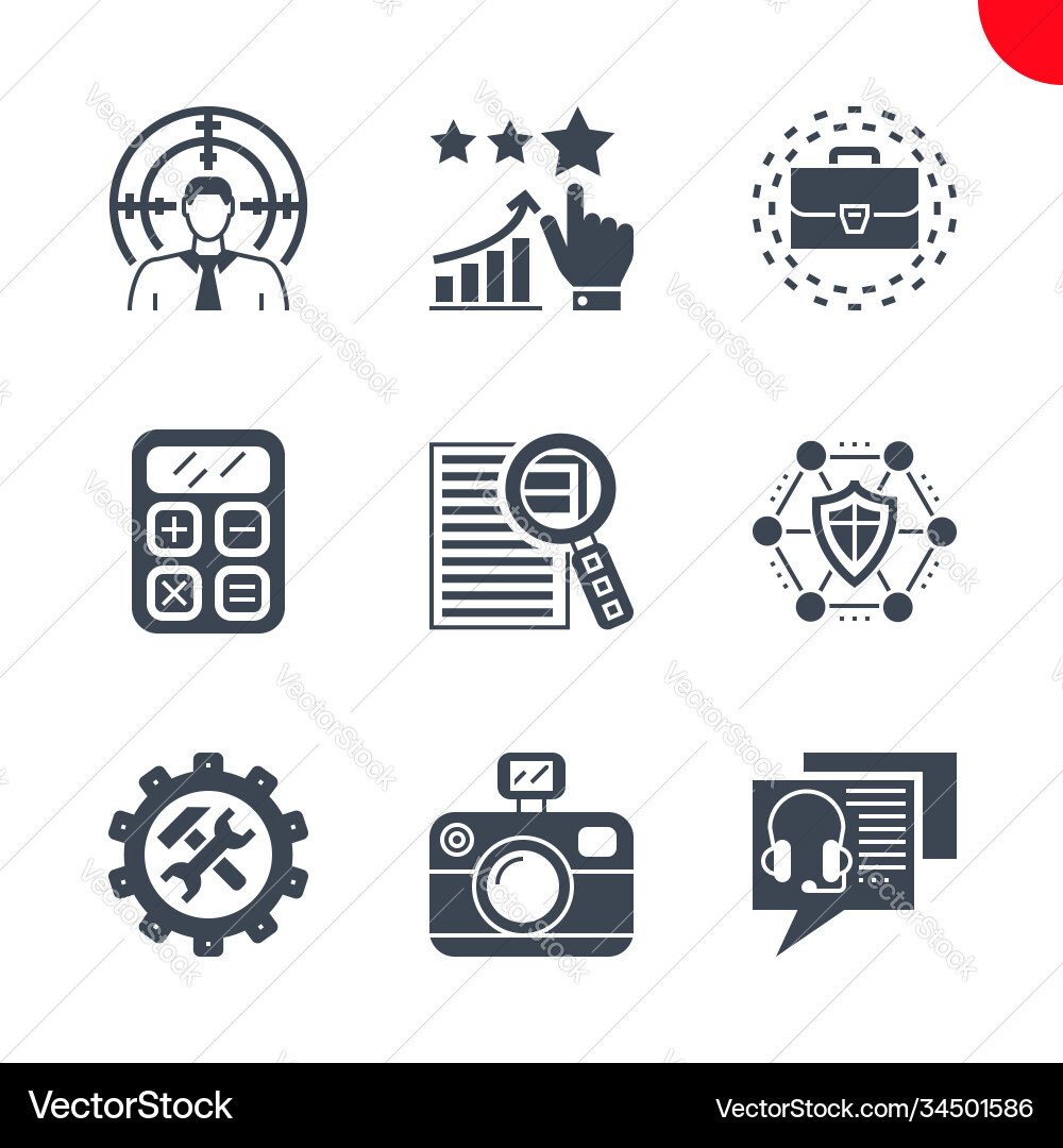 Seo and web opimization icons set Seo and web opimization icons set vector image