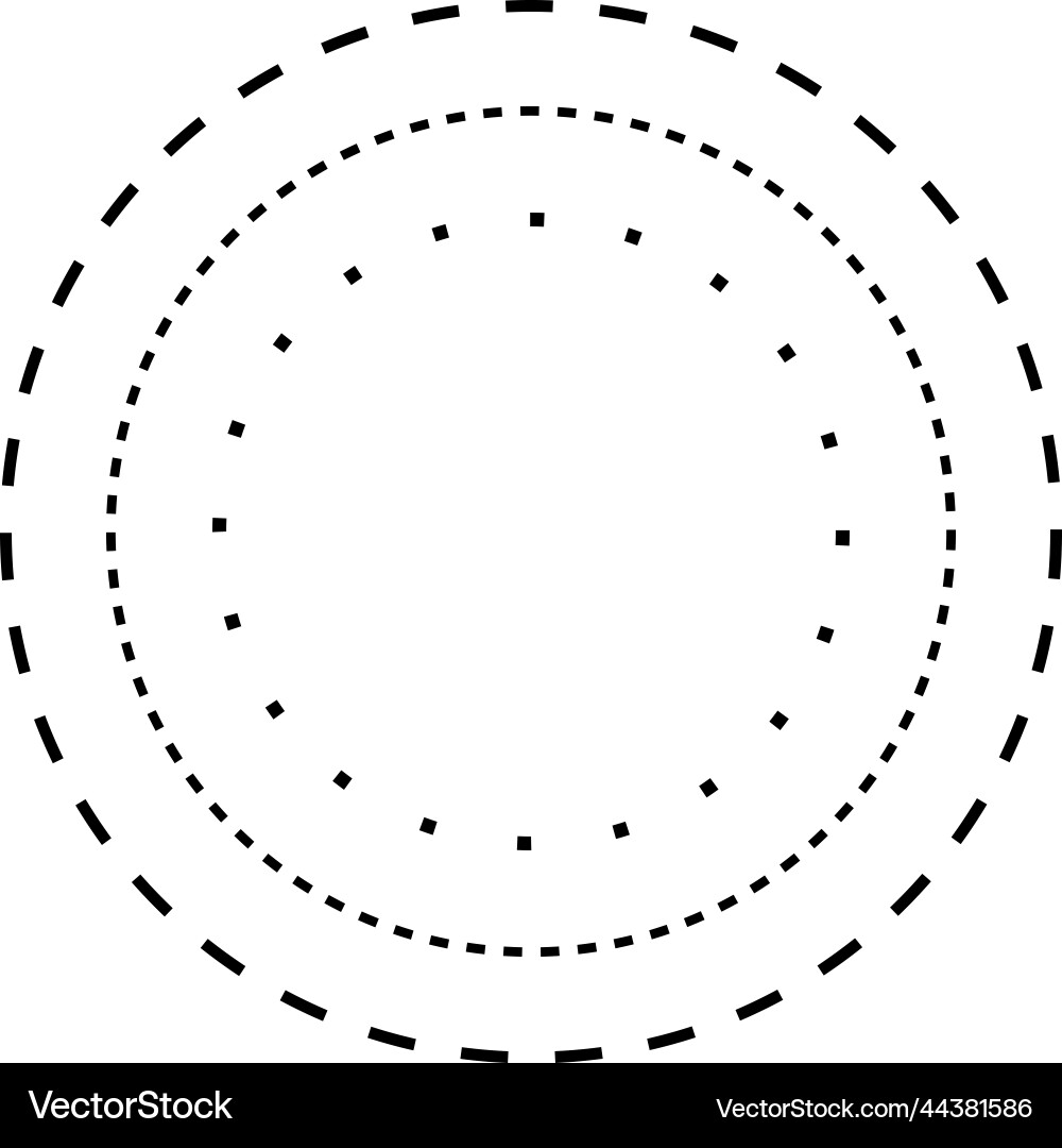 Tracing circle shape lines element for preschool Tracing circle shape lines element for preschool vector image