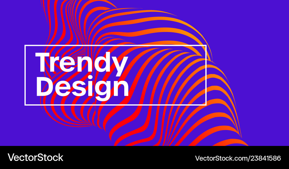 Trendy design moving color lines of abstract Trendy design moving color lines of abstract vector image