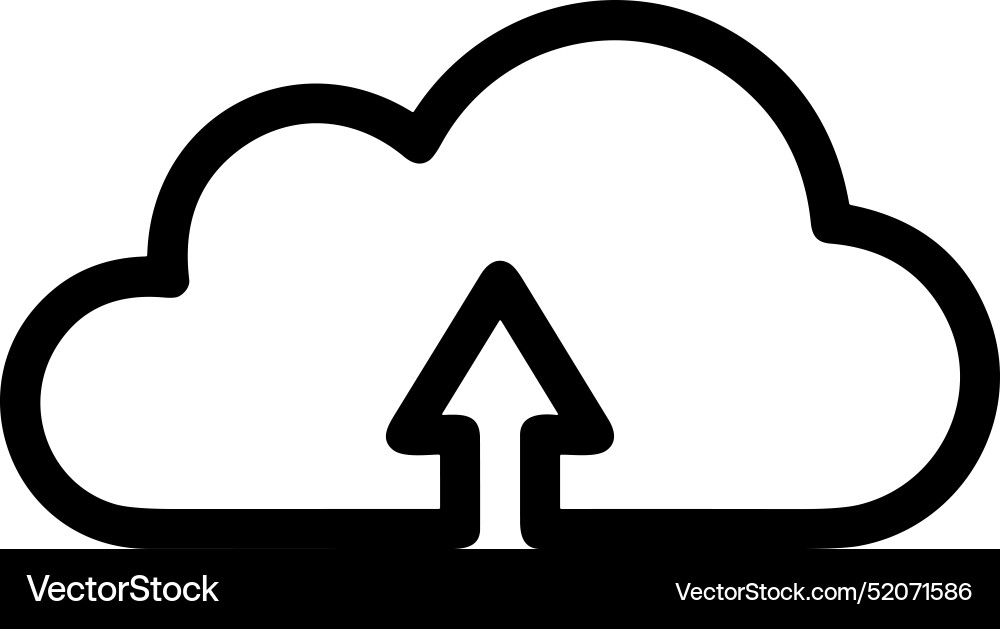 Upload outline icon symbol image Vector Image