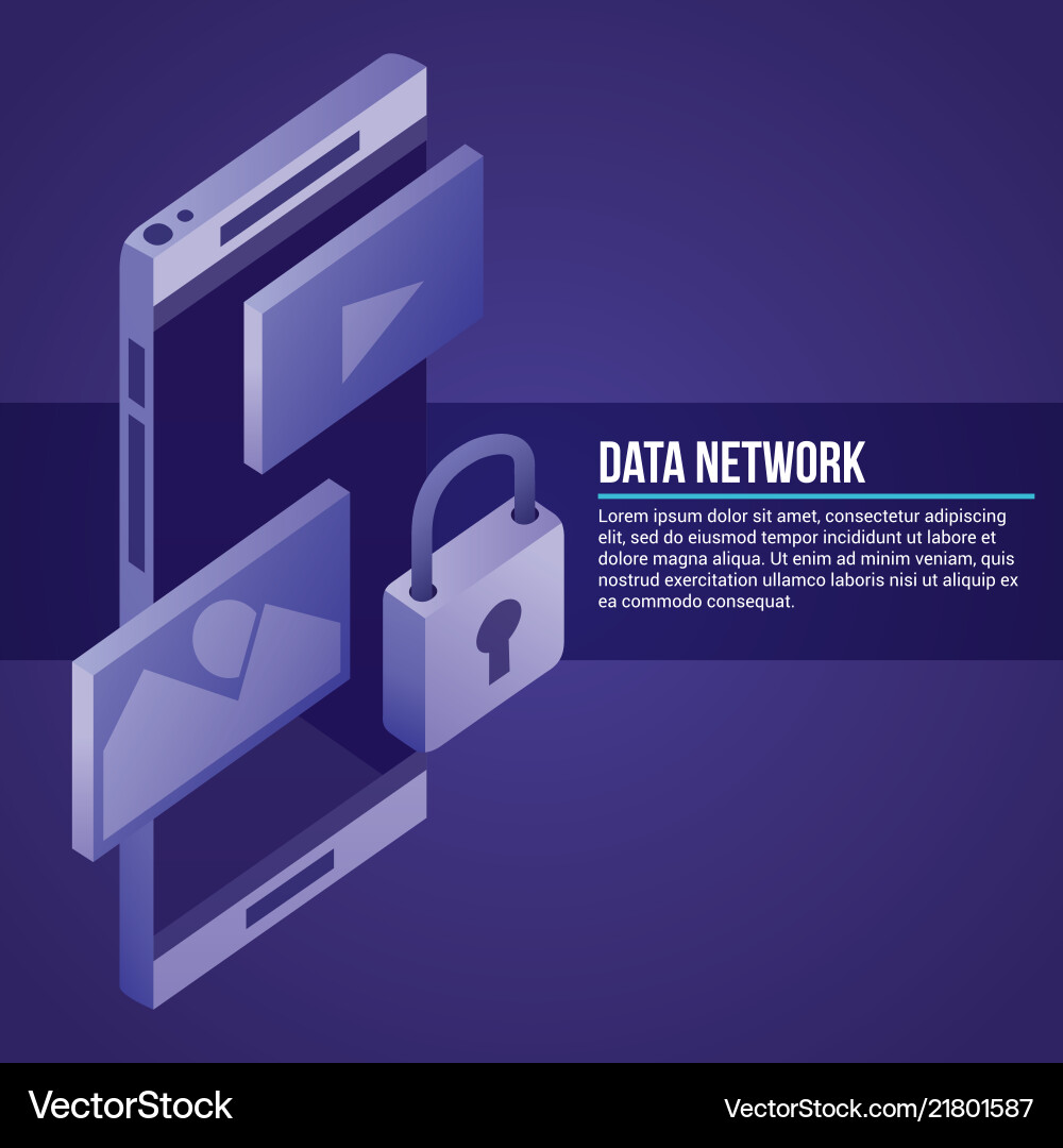 Data network related vector image