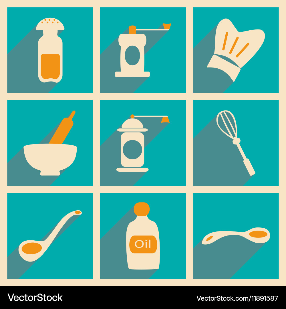 Flat with shadow concept and mobile application Vector Image