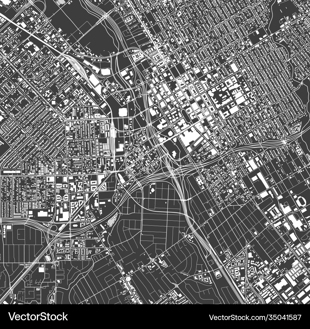 Map city san jose california usa Map city san jose california usa vector image