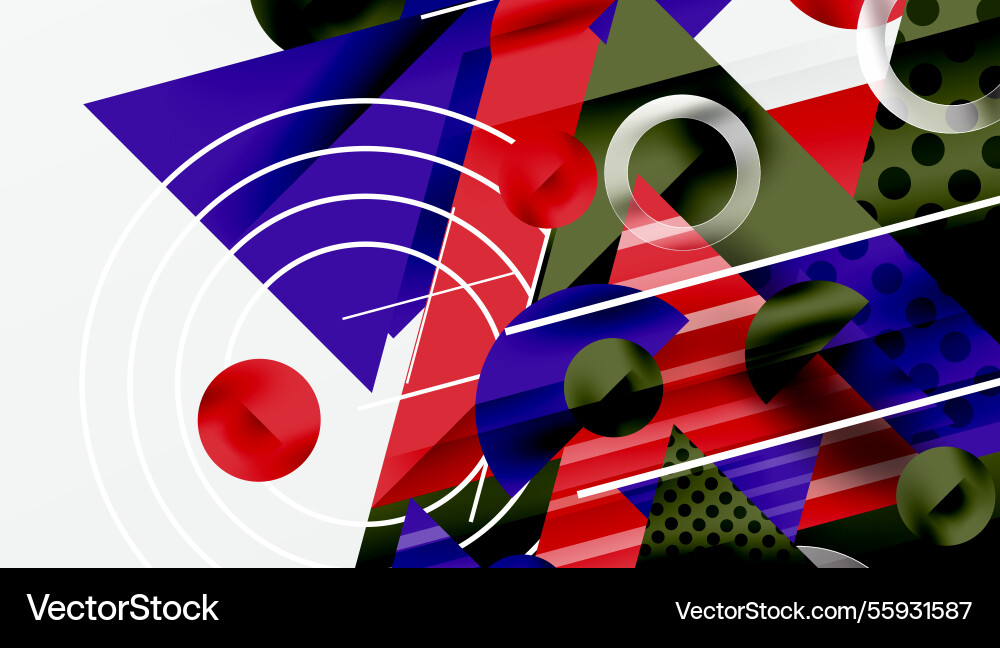 Modern abstract design with overlapping Modern abstract design with overlapping vector image