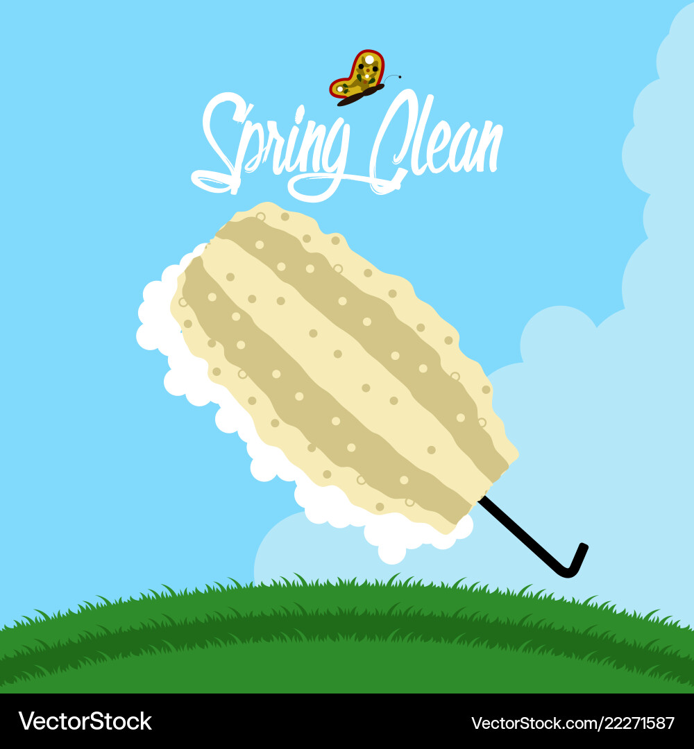 Spring clean concept image Vector Image
