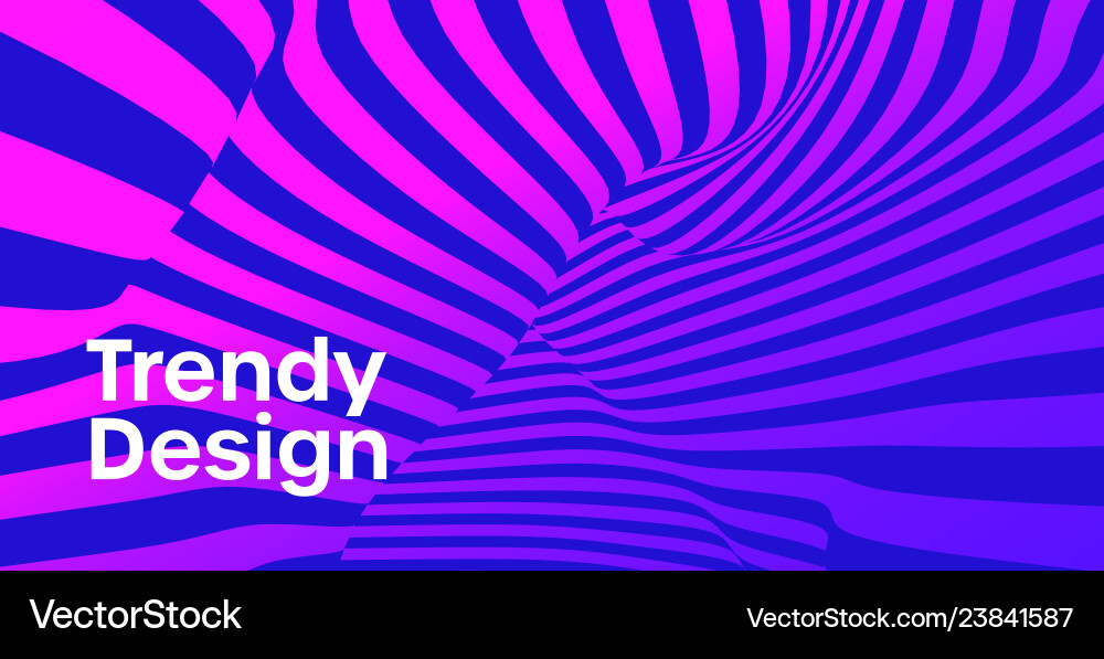 Trendy design moving color lines of abstract Trendy design moving color lines of abstract vector image