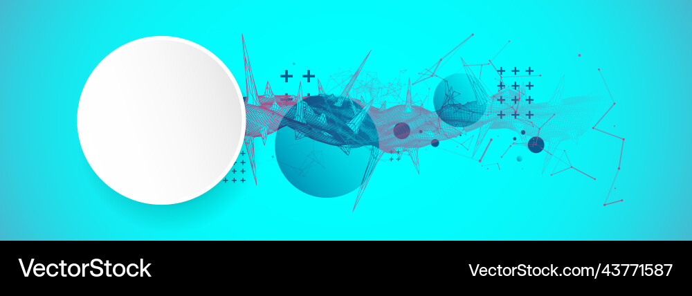 Wireframe science background with plexus effect Wireframe science background with plexus effect vector image