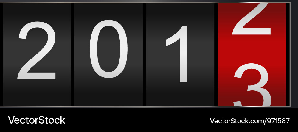 Year Counter Display vector image