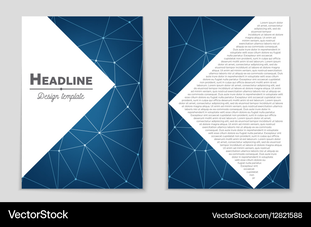 Abstract layout background set for art vector image