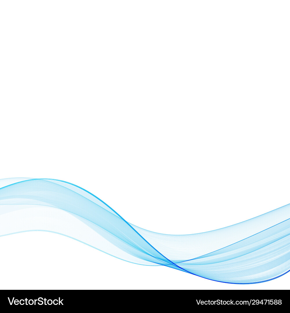 Abstract smooth color wave curve flow blue Abstract smooth color wave curve flow blue vector image