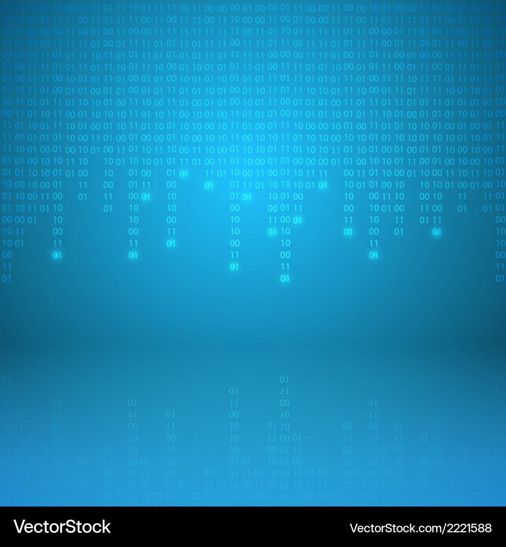 Binary Code Stream vector image