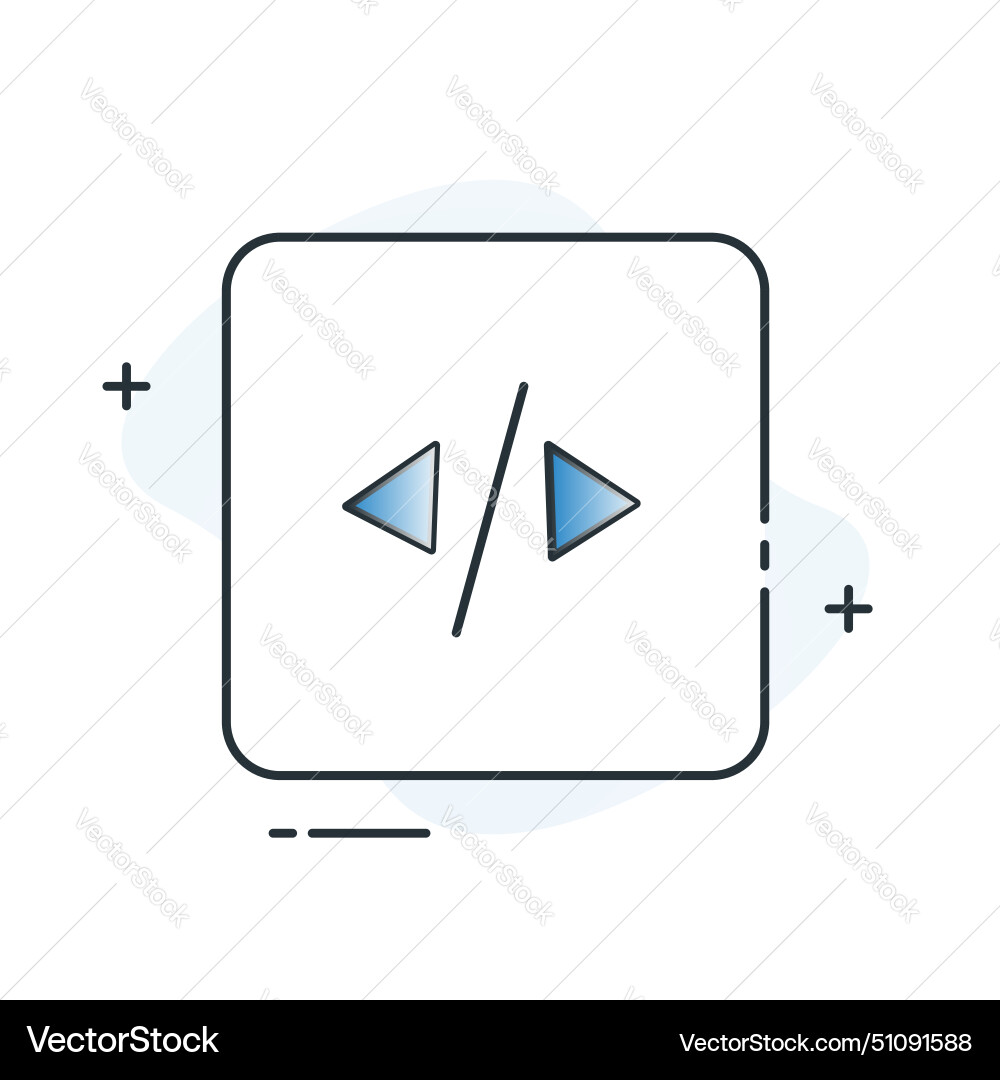 Code generation icon design vector image