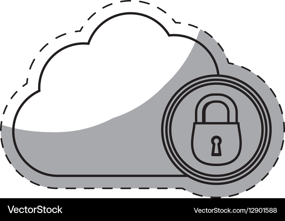 Database optimization and tuning lock image Vector Image