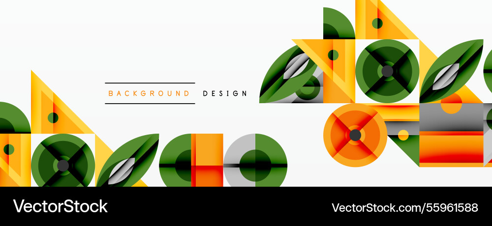 Geometric abstract composition with intersecting Geometric abstract composition with intersecting Vector Image