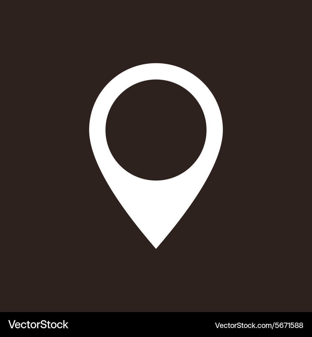 Map Pointer Icon vector image