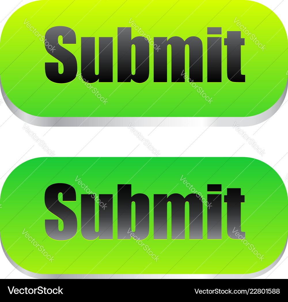 Submit button with pressed version Vector Image