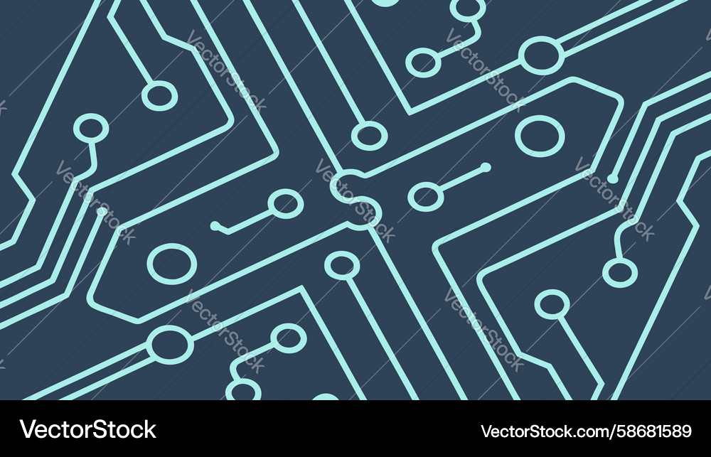 Abstract circuit board grid pattern Vector Image