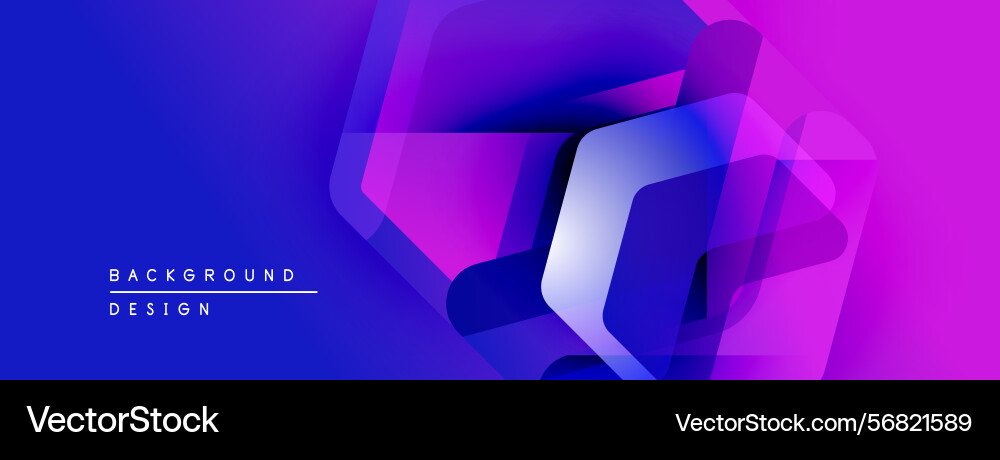 Abstract geometric shapes overlap creating Vector Image