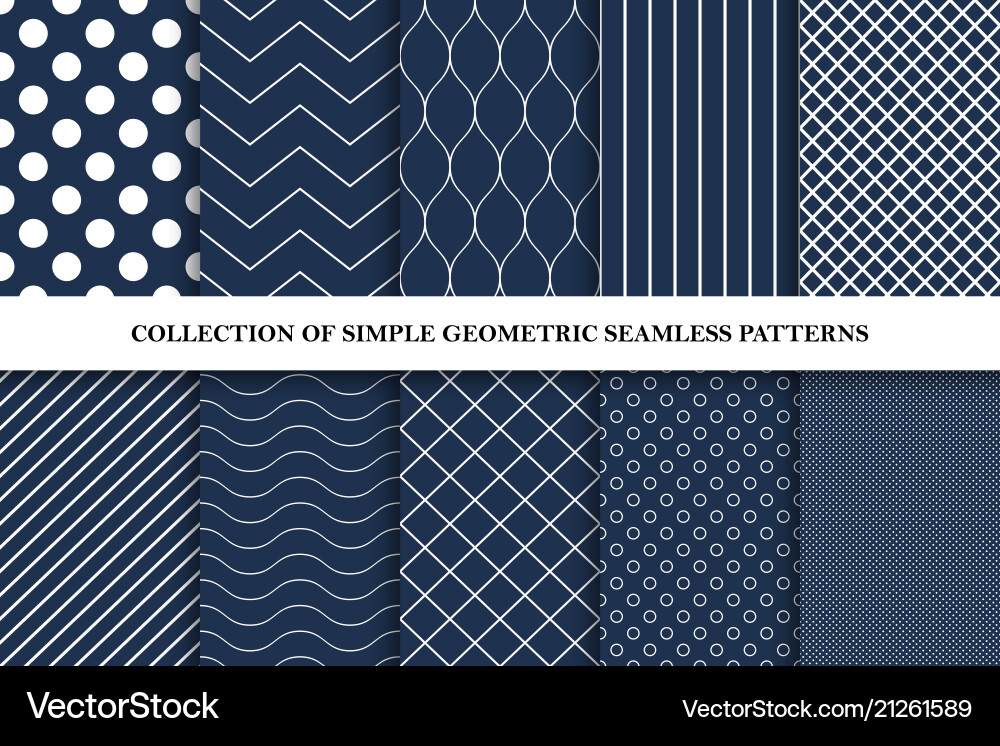 Classic Geometric Patterns Vector Image