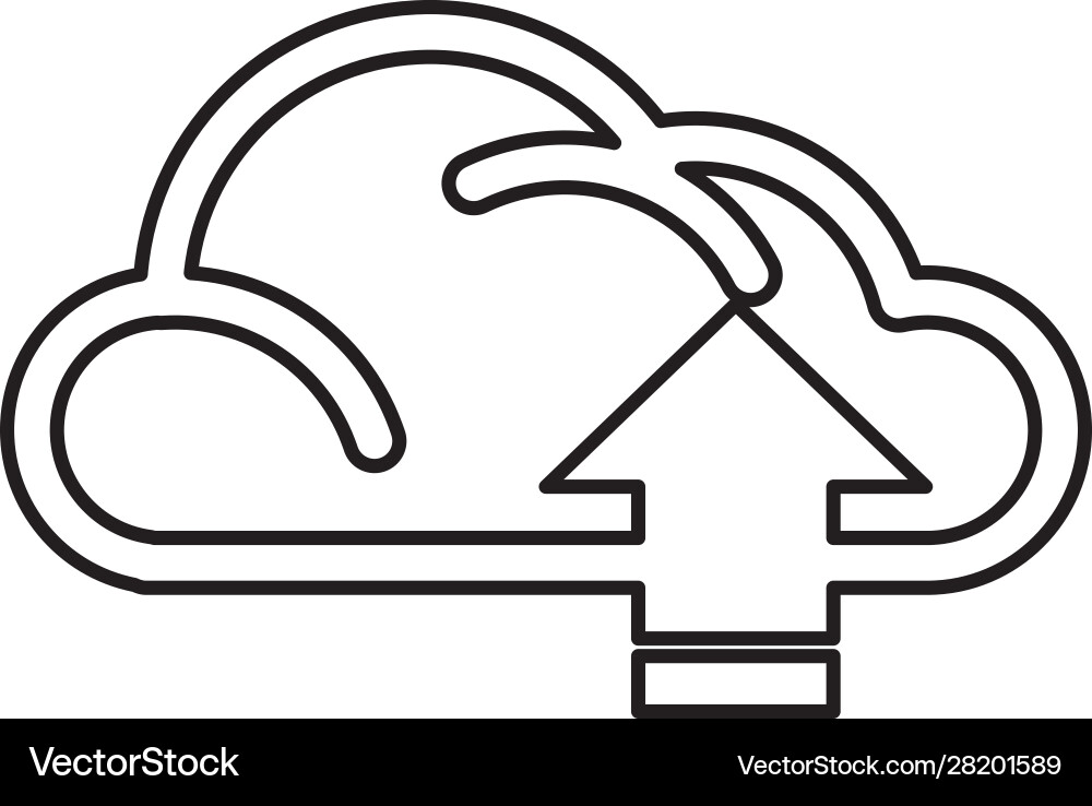 Cloud computing data isolated icon Vector Image