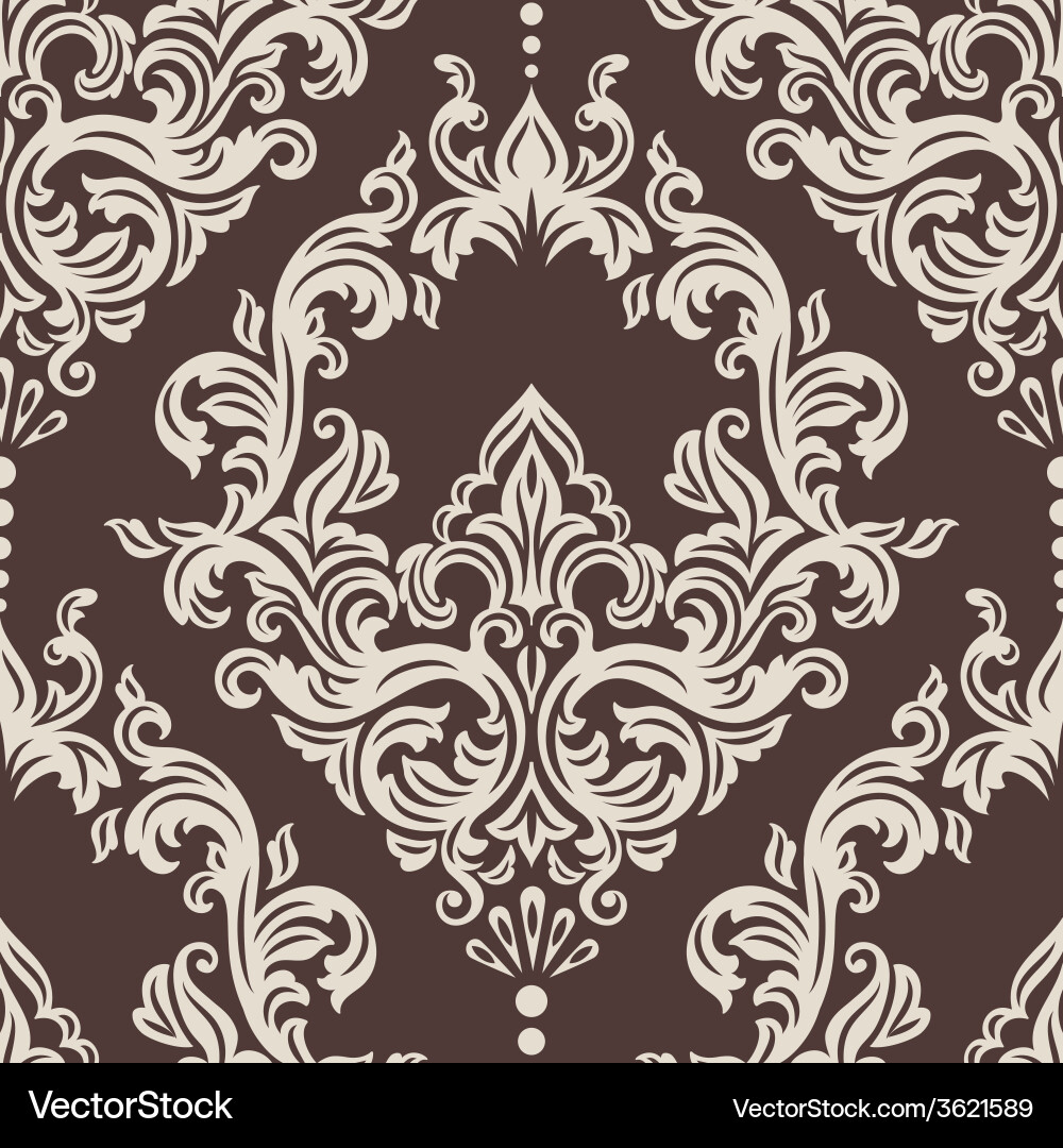 Elegant Damask Pattern vector image
