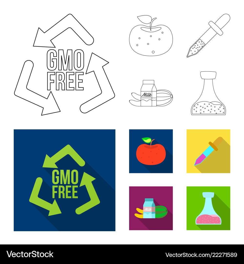 Isolated object of and sign collection Vector Image