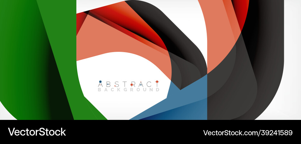 Minimal abstract background - color overlapping Vector Image